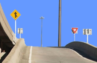 yield merge ramp